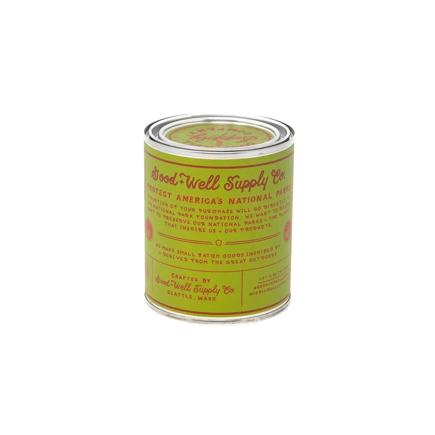 Olympic Candle 1/2 Pint - Notes of Evergreen, Cypress, Eucalyptus & Smoke
