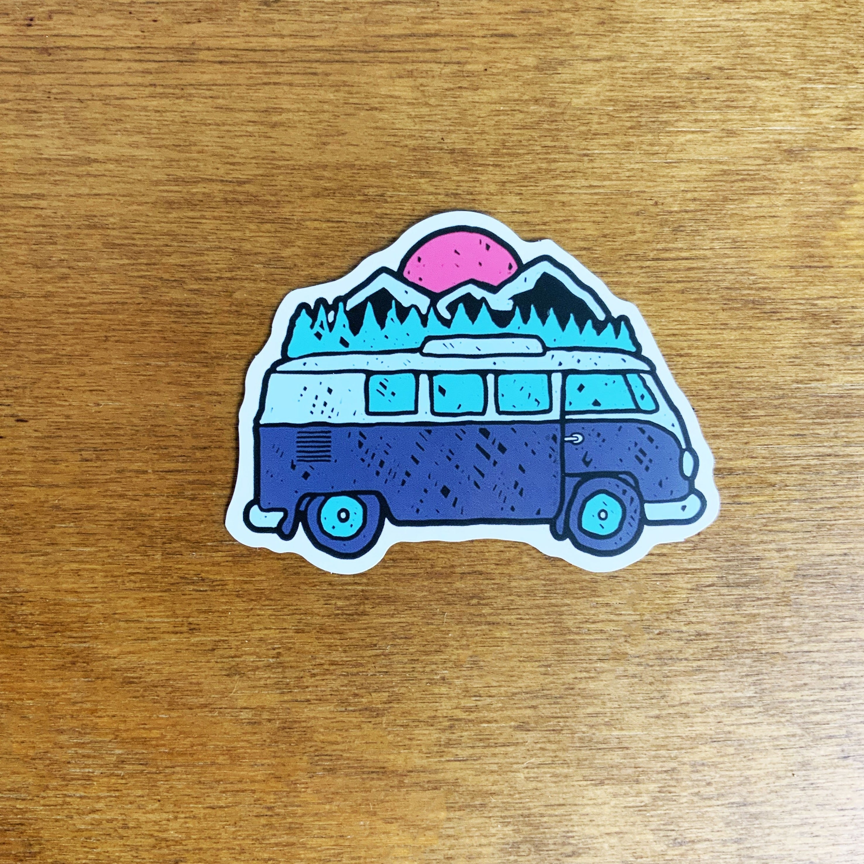 Hippie Adventure Sticker, sticker, Pacific Rayne, Defiance Outdoor Gear Co.