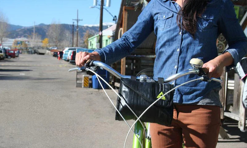 Green Guru Gear handle bar bike bag - Defiance Gear