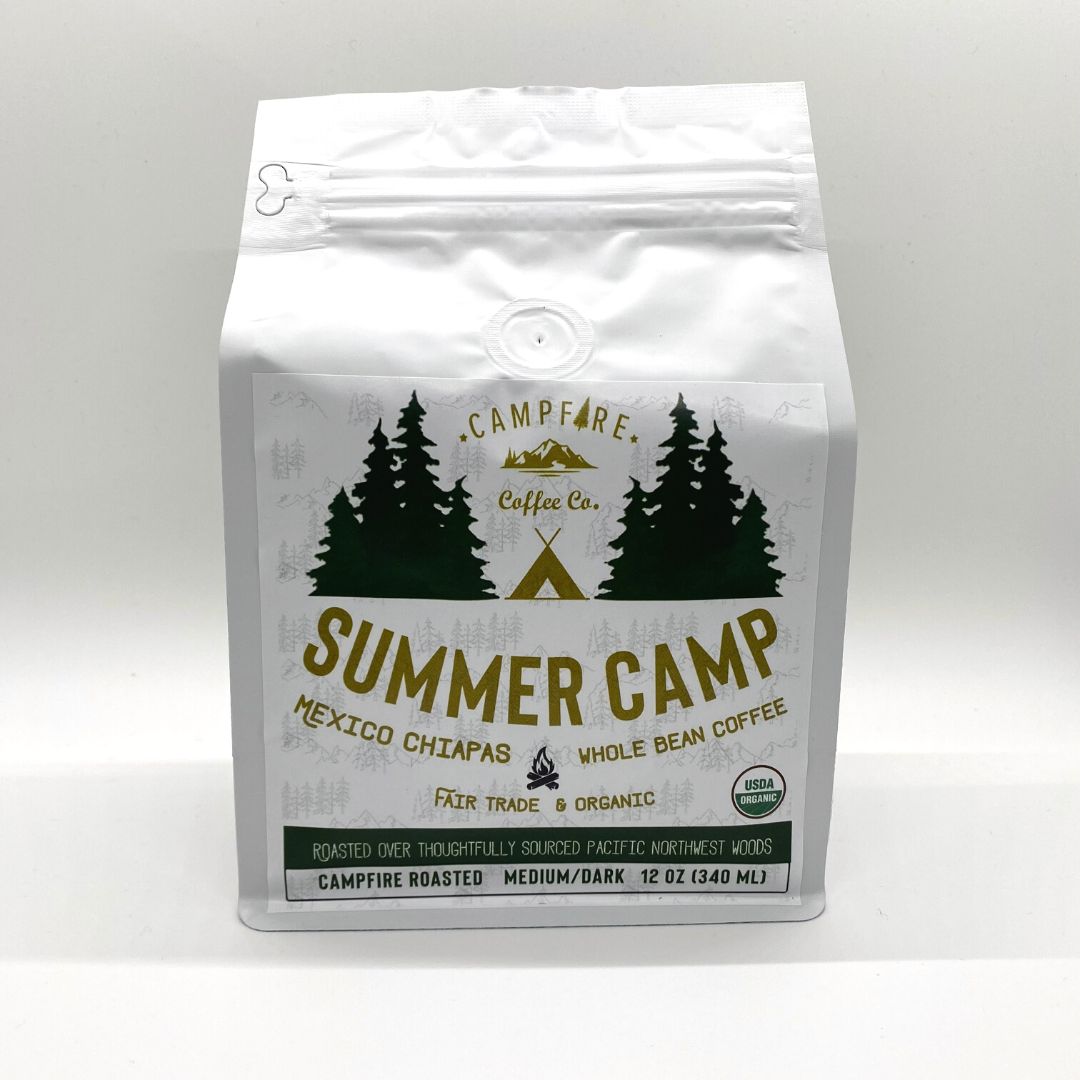 Co. del café de la hoguera | Café de grano entero Summer Camp - Campfire Roasted