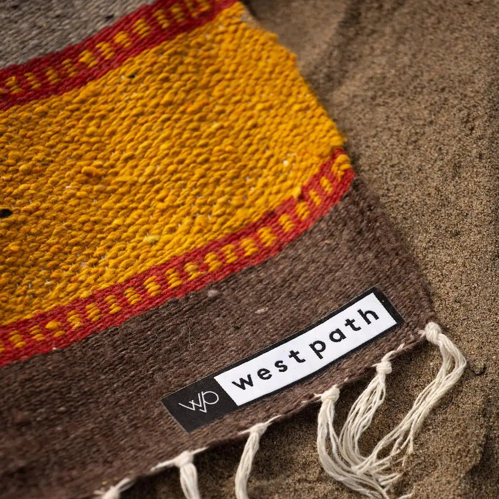West Path | Custom Diamond 100% Wool Mexican Blanket