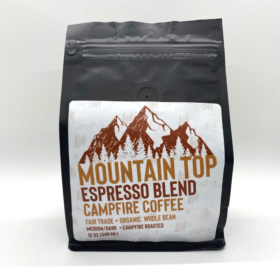 Co. del café de la hoguera | Mountain Top Whole Bean Coffee - Campfire Roasted