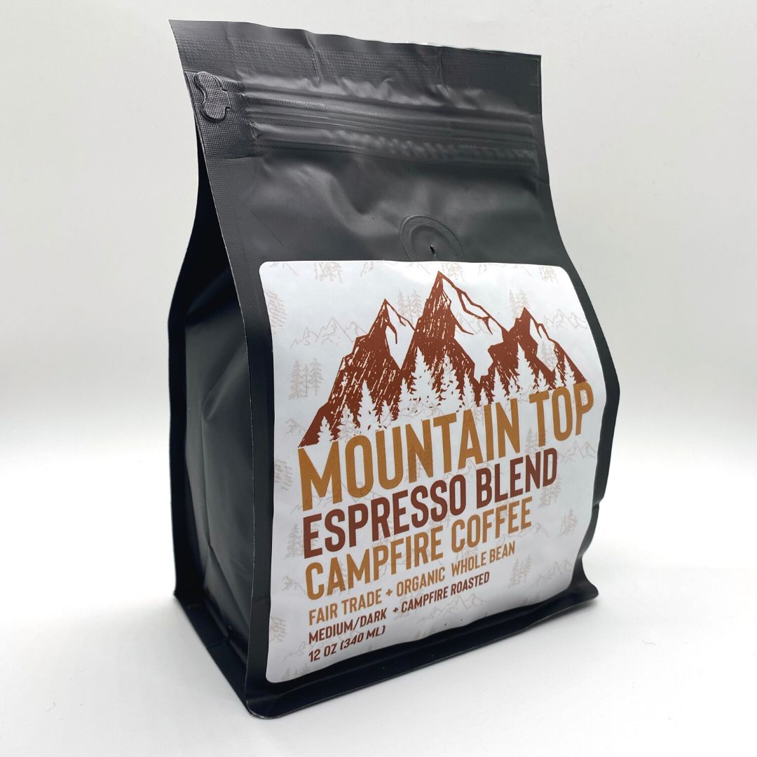 Co. del café de la hoguera | Mountain Top Whole Bean Coffee - Campfire Roasted
