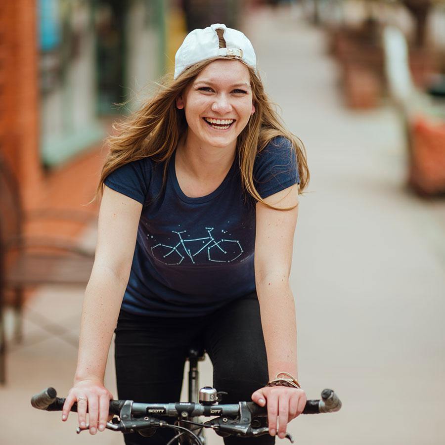Akinz | Constellation Womens Fitted Bike Tee, T-Shirts, Akinz, Defiance Outdoor Gear Co.