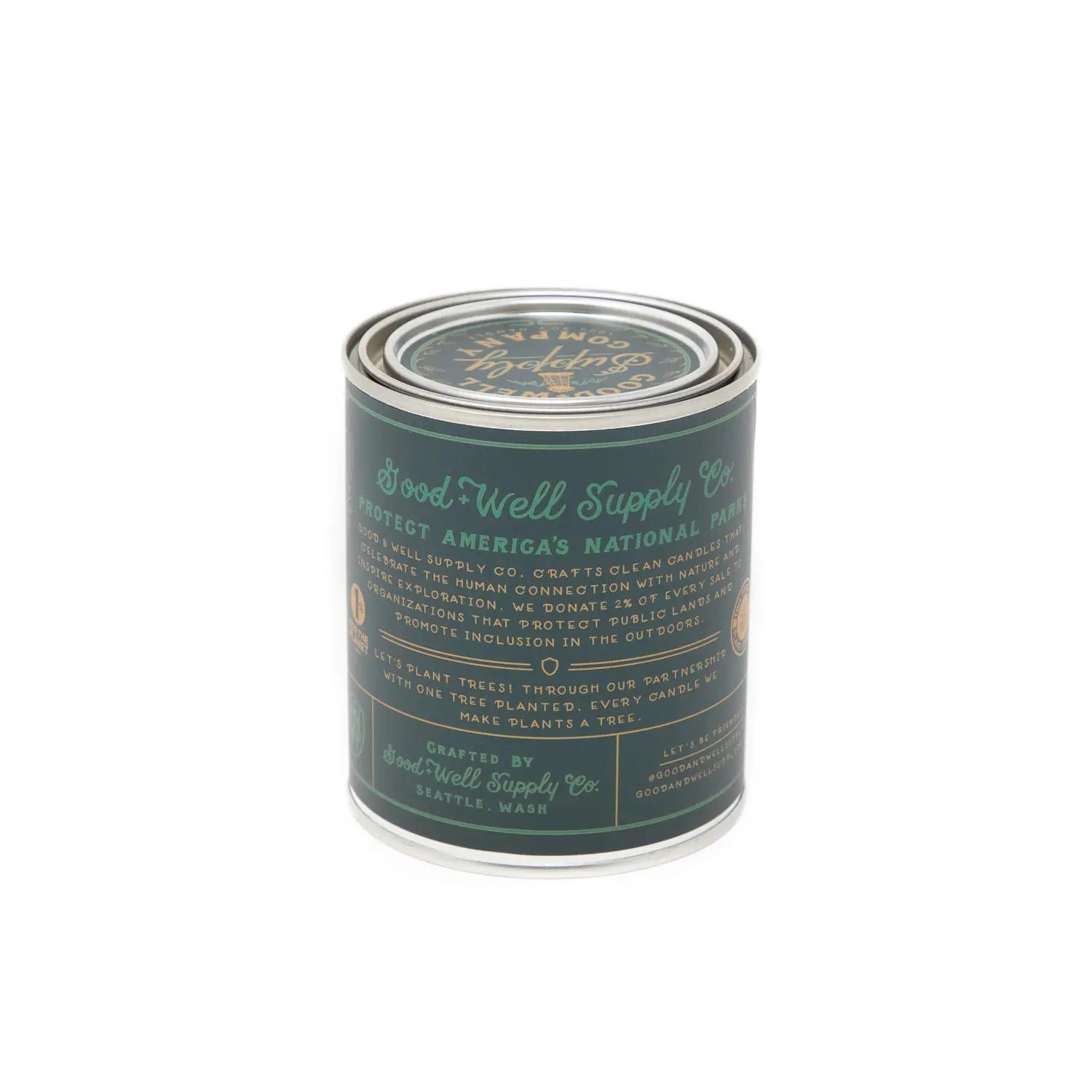 North Cascades National Park Candle 1/2 Pint - Notes of Peppermint, Rosemary & Cardamom