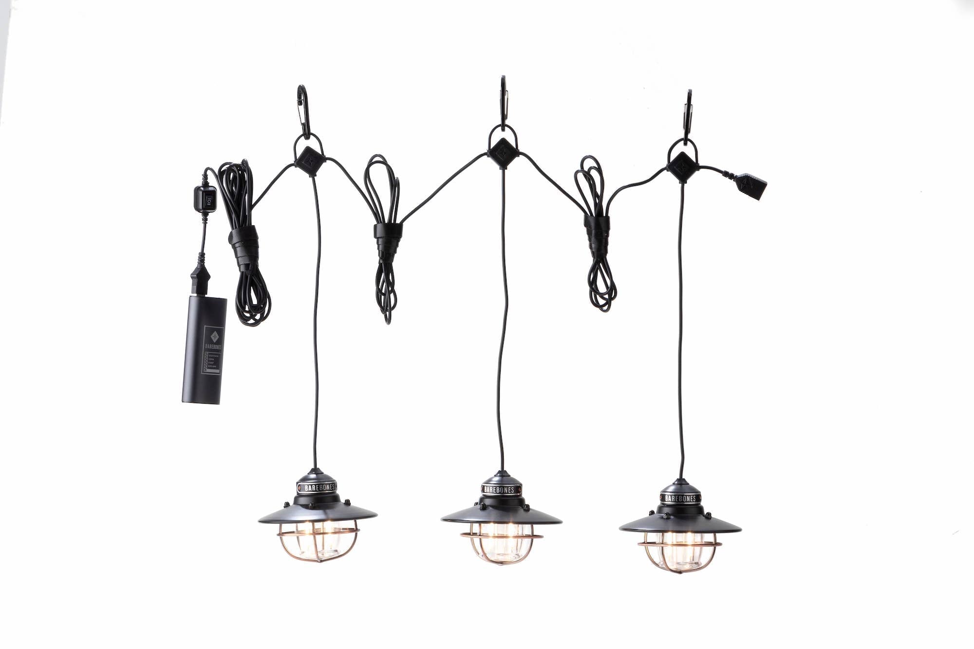 Barebones | Edison String Hanging Outdoor Lights With USB Port, Lanterns, Barebones, Defiance Outdoor Gear Co.