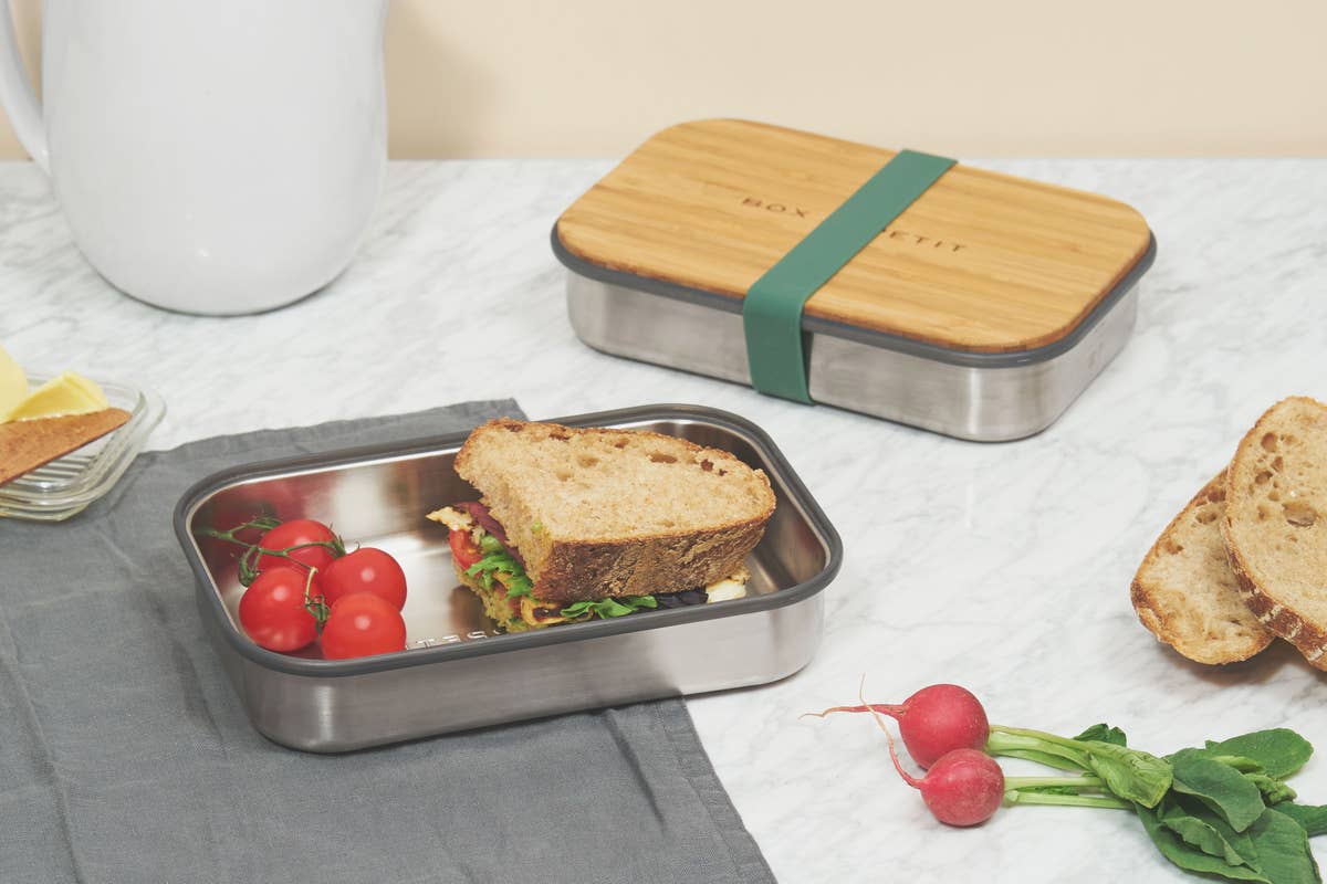 Black+Blum Stainless Steel Large Lunch Box - Olive, Camping Gear