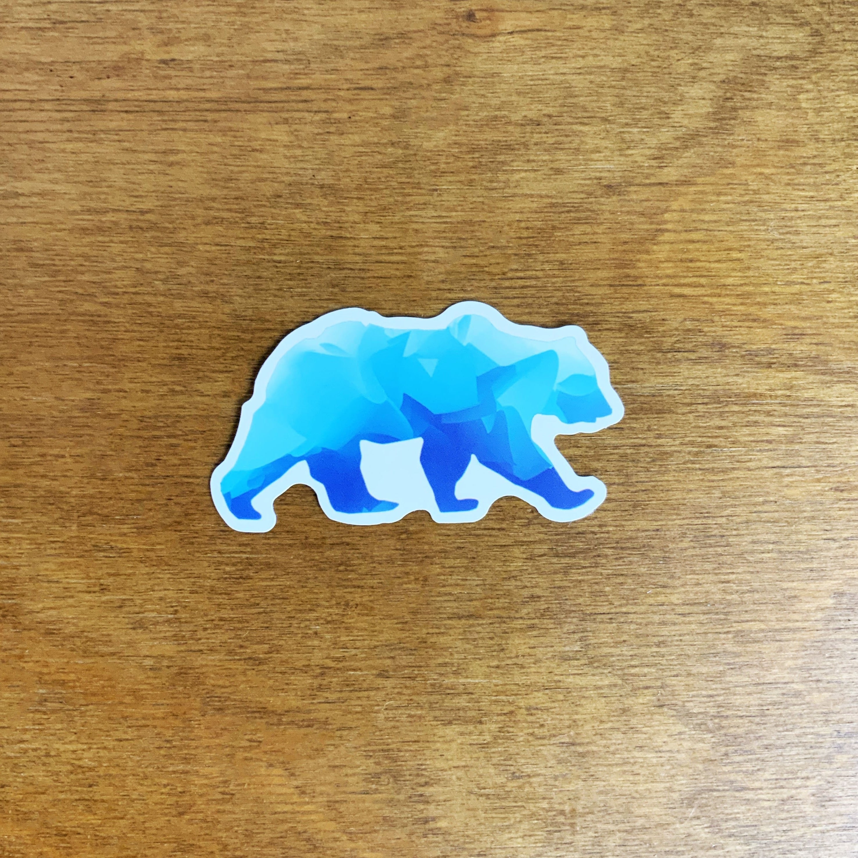 Blue Bear Sticker, sticker, Pacific Rayne, Defiance Outdoor Gear Co.