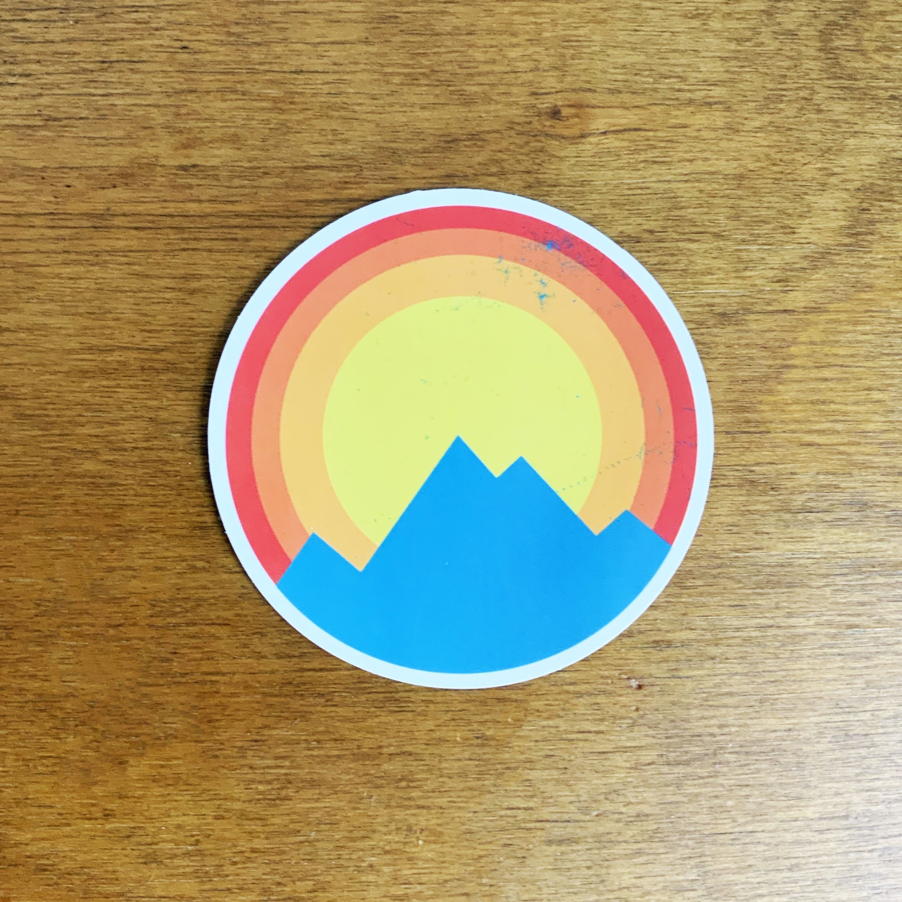 Blue Peak Sticker, sticker, Pacific Rayne, Defiance Outdoor Gear Co.