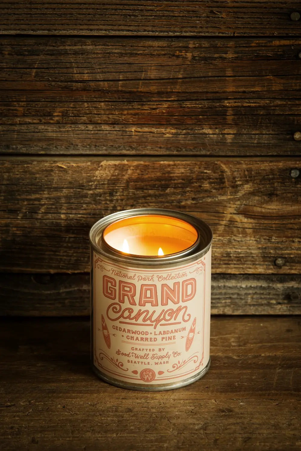 Grand Canyon National Park Candle 1/2 Pint - Notes of Charred Pine Cedar & Labdanum
