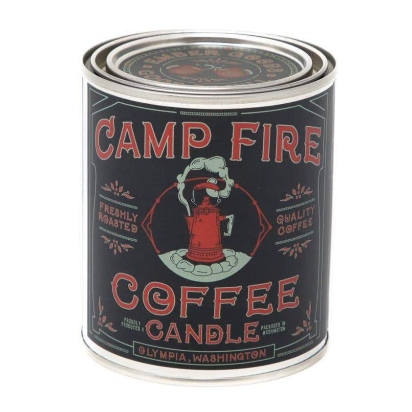 Campfire Coffee Candle - Notes of Espresso, Cedarwood & Sandalwood  1/2 Pint, Candles, Good & Well Supply Co., Defiance Outdoor Gear Co.