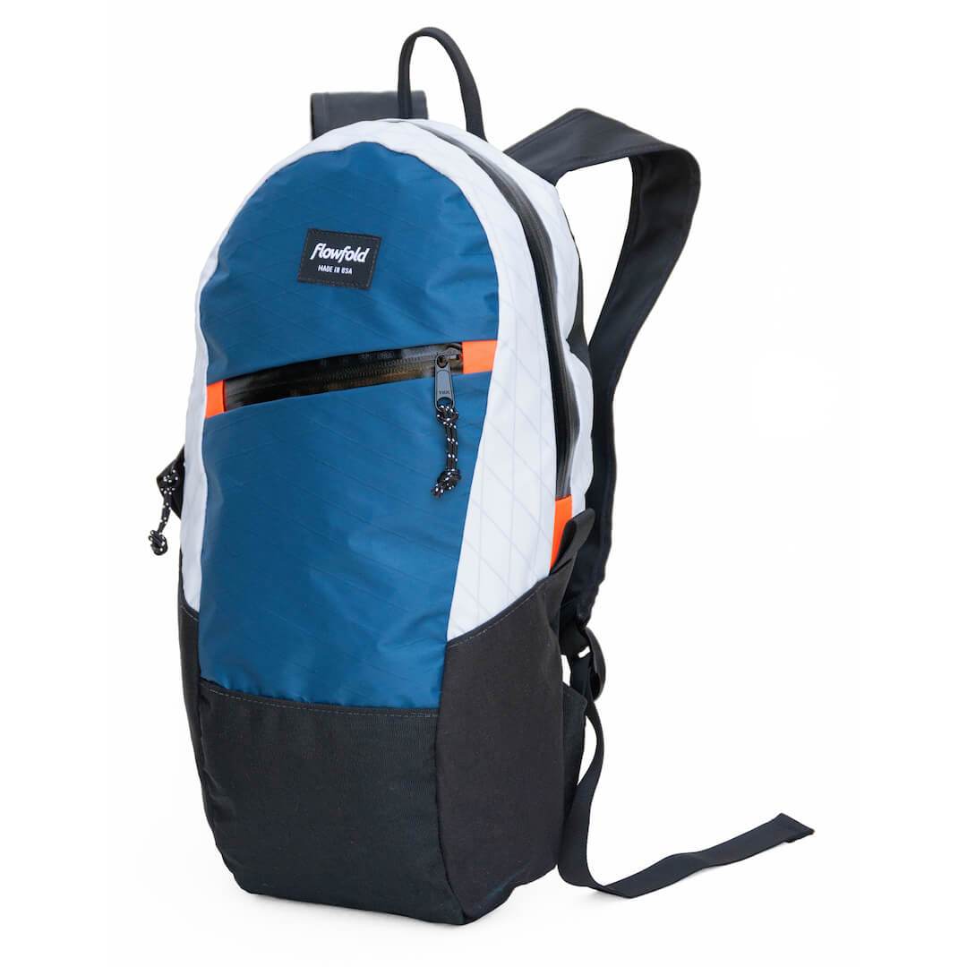Flowfold | Mini Navy White and Orange Optimist Backpack, Backpacks, Flowfold, Defiance Outdoor Gear Co.