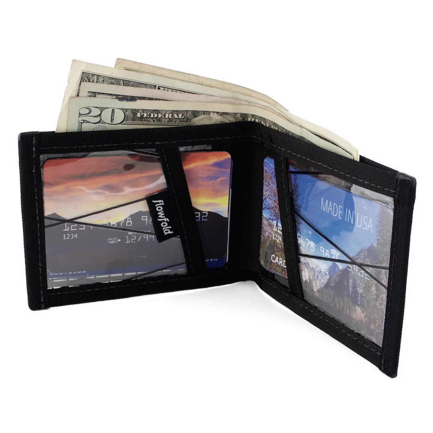 Flowfold | Recycled Sailcloth Vanguard Bifold Wallet Card Holder, Wallet, Flowfold, Defiance Outdoor Gear Co.
