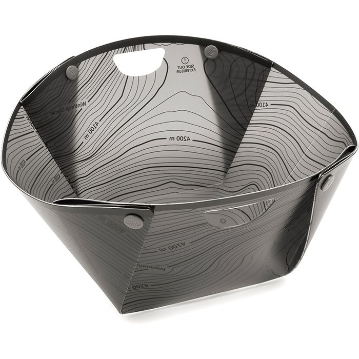 Fozzils | Snap Fold Origami Large Serving Bowl Plus Cutting Board With Topography Map Design- XL, Dinnerware, Fozzils, Defiance Outdoor Gear Co.
