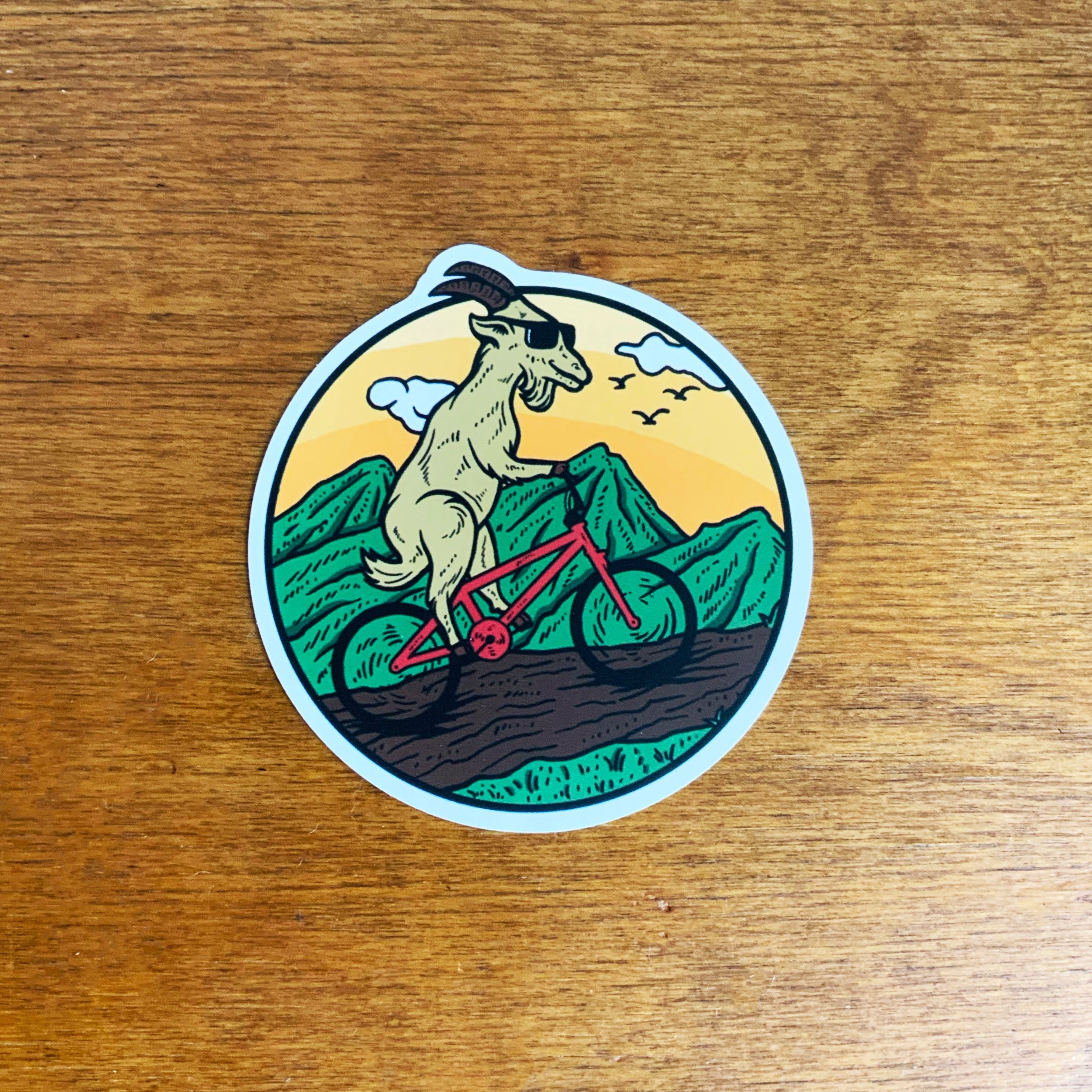 Goat Sticker, sticker, Pacific Rayne, Defiance Outdoor Gear Co.
