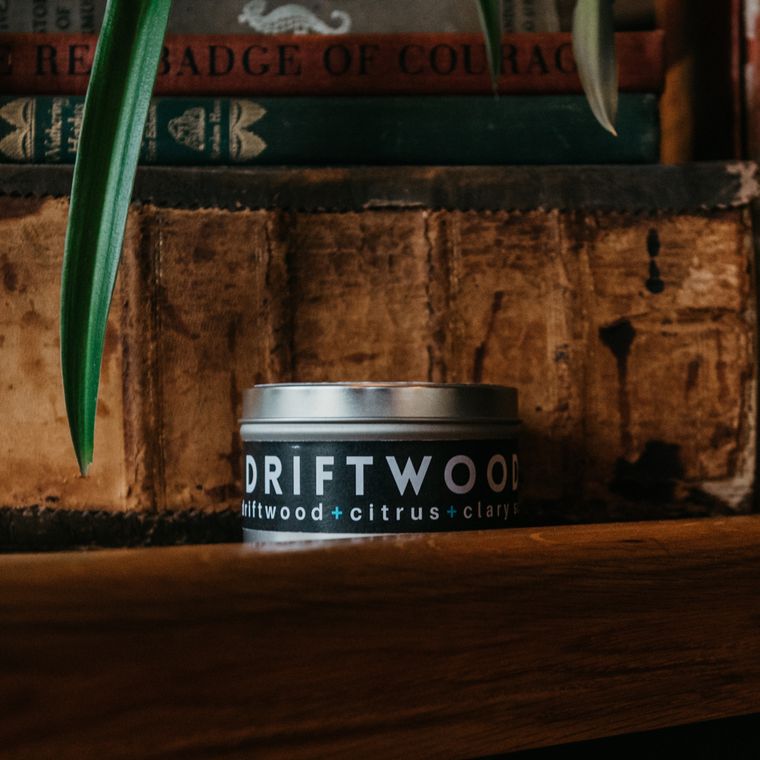 Sawdust & Embers | Driftwood Travel Candle, Candles, Sawdust & Embers, Defiance Outdoor Gear Co.