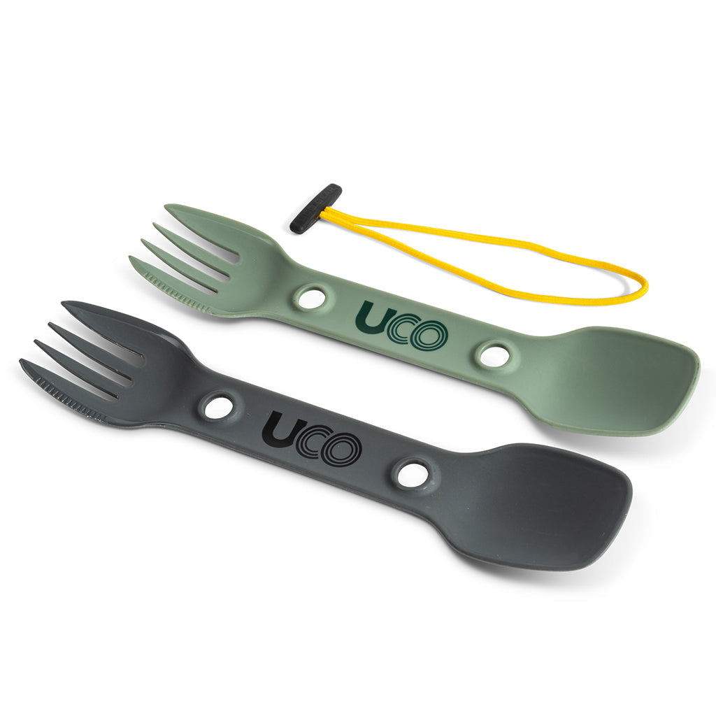 Uco | UTILITY SPORK 2-PACK WITH TETHER, Utensils, Pacific Rayne, Defiance Outdoor Gear Co.