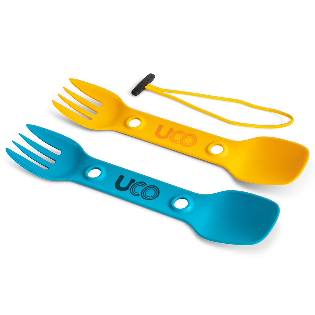 Uco | UTILITY SPORK 2-PACK WITH TETHER, Utensils, Pacific Rayne, Defiance Outdoor Gear Co.