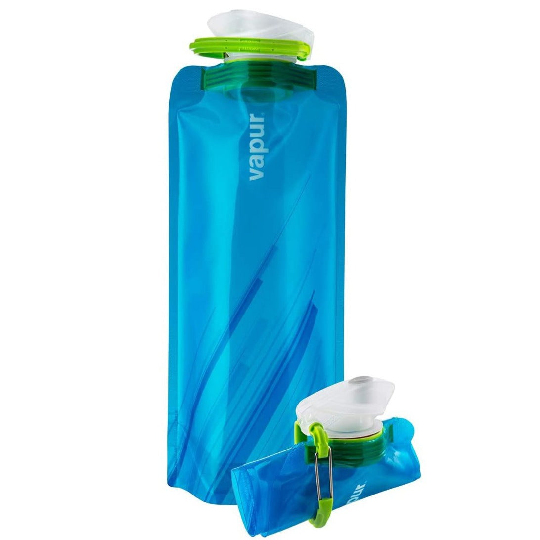 Vapur | Lightweight Folding Water Bottle With Clip Compact Travel Bottle - 1L Wide Mouth, Water Bottle, Pacific Rayne, Defiance Outdoor Gear Co.