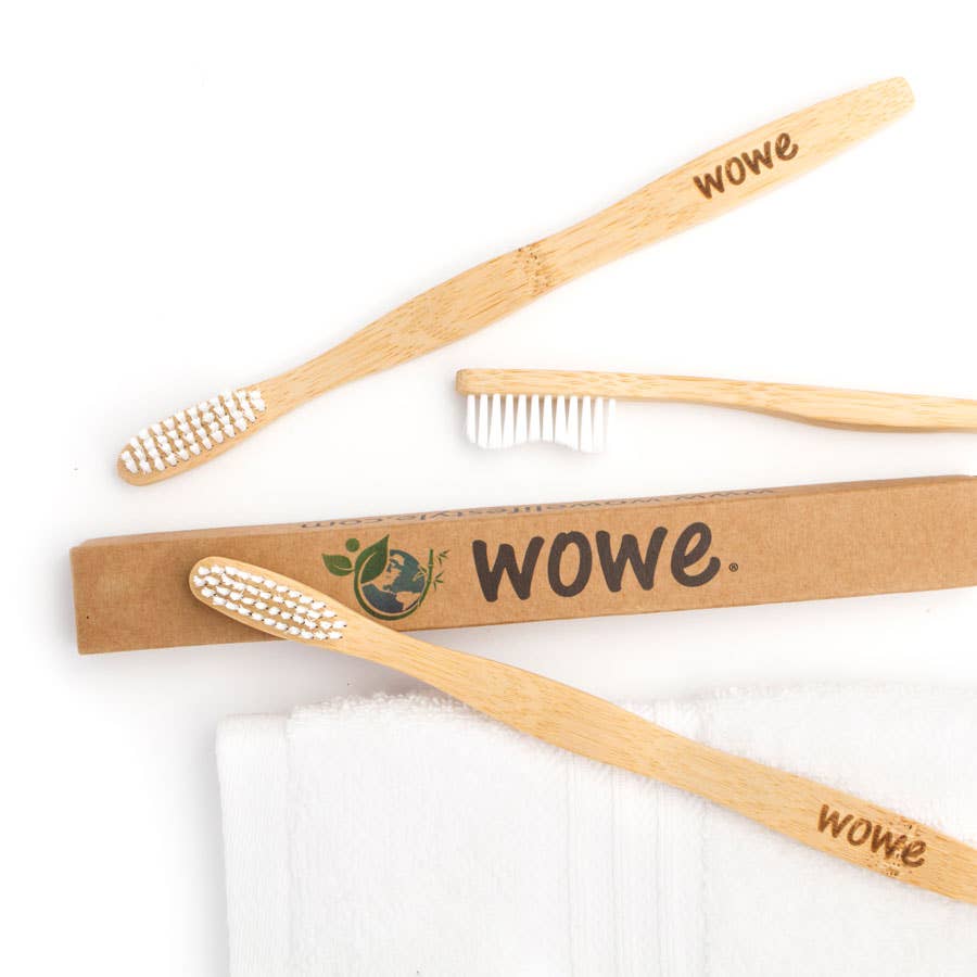 Wowe |  Bamboo Toothbrush With Soft Bristles - Adult, Tooth Brushes, Wowe, Defiance Outdoor Gear Co.